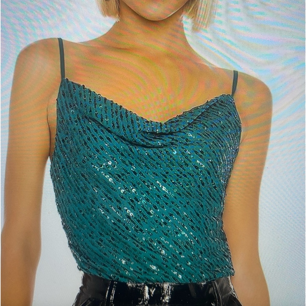 NBD harmony cami sequin top